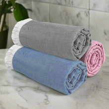 Load image into Gallery viewer, Heelium Bamboo Turkish Bath Towel - Set of 3