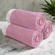 Load image into Gallery viewer, Heelium Bamboo Turkish Bath Towel - Set of 3