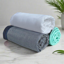 Load image into Gallery viewer, Bamboo Turkish Bath Towel - Set of 3