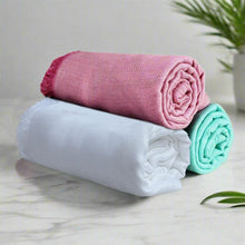 Load image into Gallery viewer, Bamboo Turkish Bath Towel - Set of 3