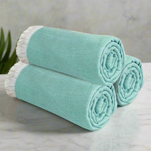 Load image into Gallery viewer, Heelium Bamboo Turkish Bath Towel - Set of 3