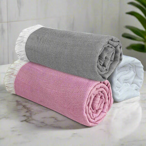 Heelium Bamboo Turkish Bath Towel - Set of 3