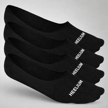 Load image into Gallery viewer, Heelium Bamboo No Show Socks for Men (Solid) - Pack of 4