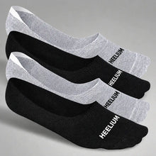 Load image into Gallery viewer, Heelium Bamboo No Show Socks for Men (Solid) - Pack of 4