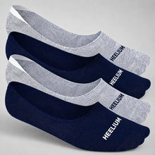 Load image into Gallery viewer, Heelium Bamboo No Show Socks for Men (Solid) - Pack of 4