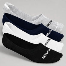 Load image into Gallery viewer, Heelium Bamboo No Show Socks for Men (Solid) - Pack of 4