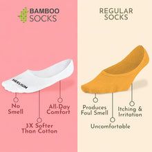 Load image into Gallery viewer, Heelium Bamboo No Show Socks for Men (Solid) - Pack of 4