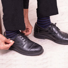Load image into Gallery viewer, Heelium Bamboo Stripe Quarter Socks - 5 Pairs