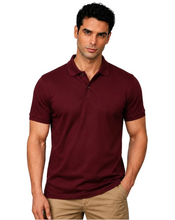 Load image into Gallery viewer, Man wearing a maroon polo shirt on a light gray background with 'Limited Edition' text.