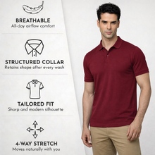 Load image into Gallery viewer, Heelium Bamboo Polo T-shirt for Men