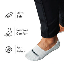 Load image into Gallery viewer, Heelium Bamboo No Show Socks for Men (Solid) - Pack of 3