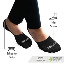 Load image into Gallery viewer, Heelium Bamboo No Show Socks for Men (Solid) - Pack of 3