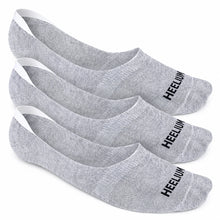 Load image into Gallery viewer, Heelium Bamboo No Show Socks for Men (Solid) - Pack of 3