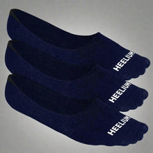Load image into Gallery viewer, Heelium Bamboo No Show Socks for Men (Solid) - Pack of 3