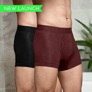 Bamboo Underwear Trunk (Keyhole) For Men - Pack of 2