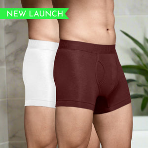 Bamboo Underwear Trunk (Keyhole) For Men - Pack of 2