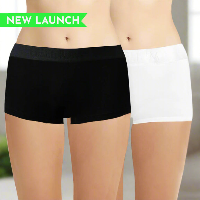 Bamboo Underwear Boyshorts  for Women - Pack of 2