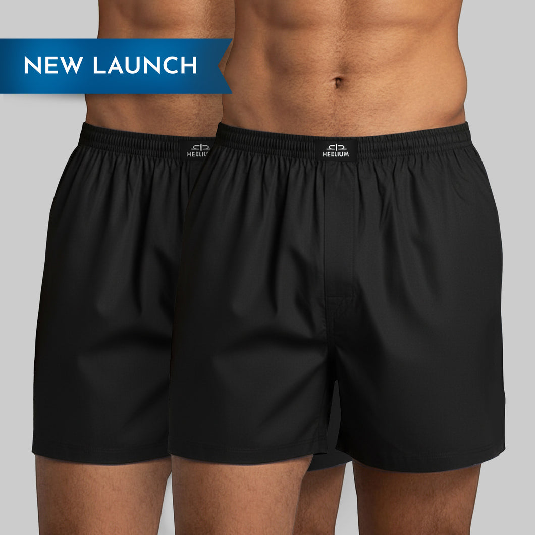 Heelium Bamboo Boxers For Men - Pack of 2