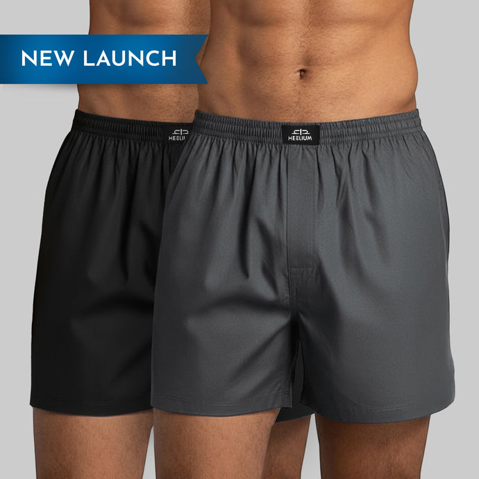 Heelium Bamboo Boxers For Men - Pack of 2