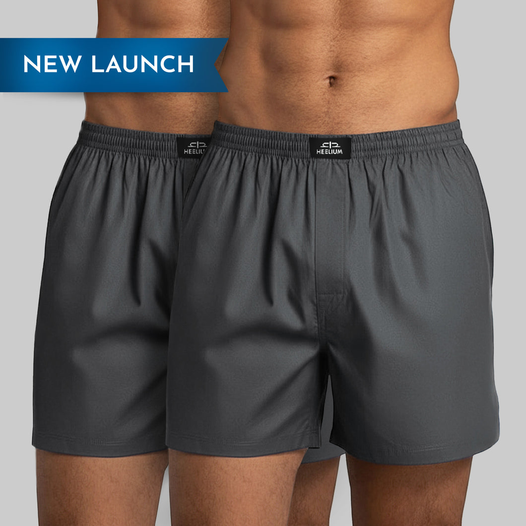 Heelium Bamboo Boxers For Men - Pack of 2