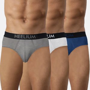 Heelium Bamboo Underwear Brief for Men - Pack of 3