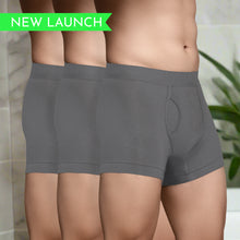 Load image into Gallery viewer, Heelium Bamboo Underwear Trunk (Keyhole) For Men - Pack of 3