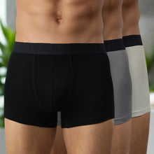 Load image into Gallery viewer, Bamboo Underwear Trunk For Men - Pack of 3