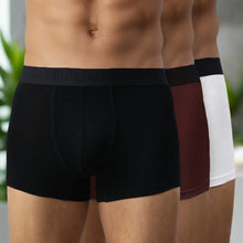 Load image into Gallery viewer, Bamboo Underwear Trunk For Men - Pack of 3