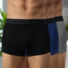 Load image into Gallery viewer, Bamboo Underwear Trunk For Men - Pack of 3