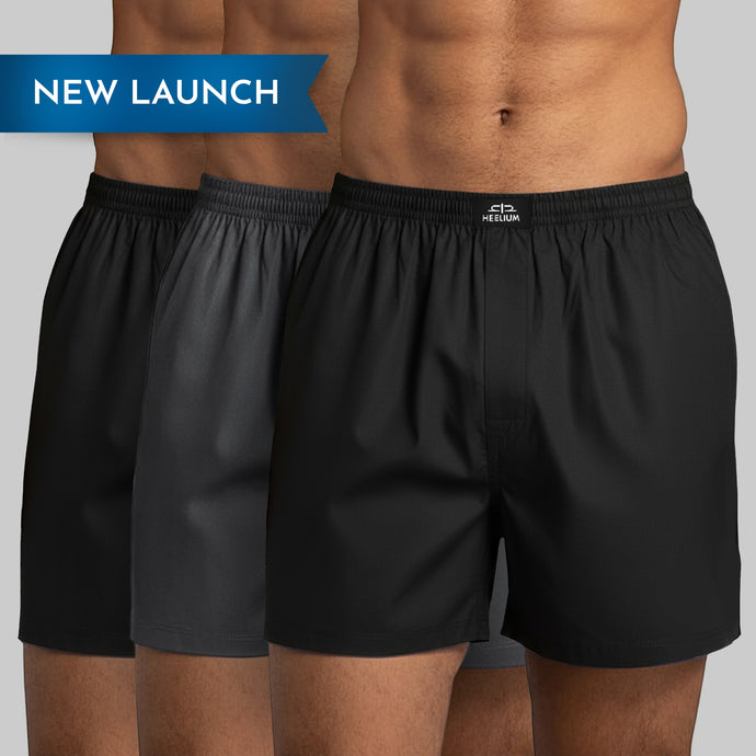 Heelium Bamboo Boxers For Men - Pack of 3