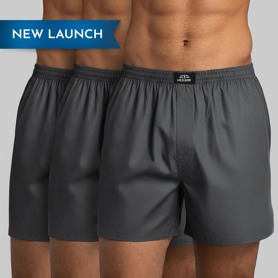 Heelium Bamboo Boxers For Men - Pack of 3