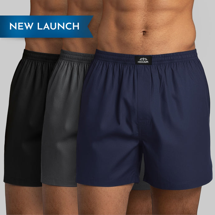Heelium Bamboo Boxers For Men - Pack of 3