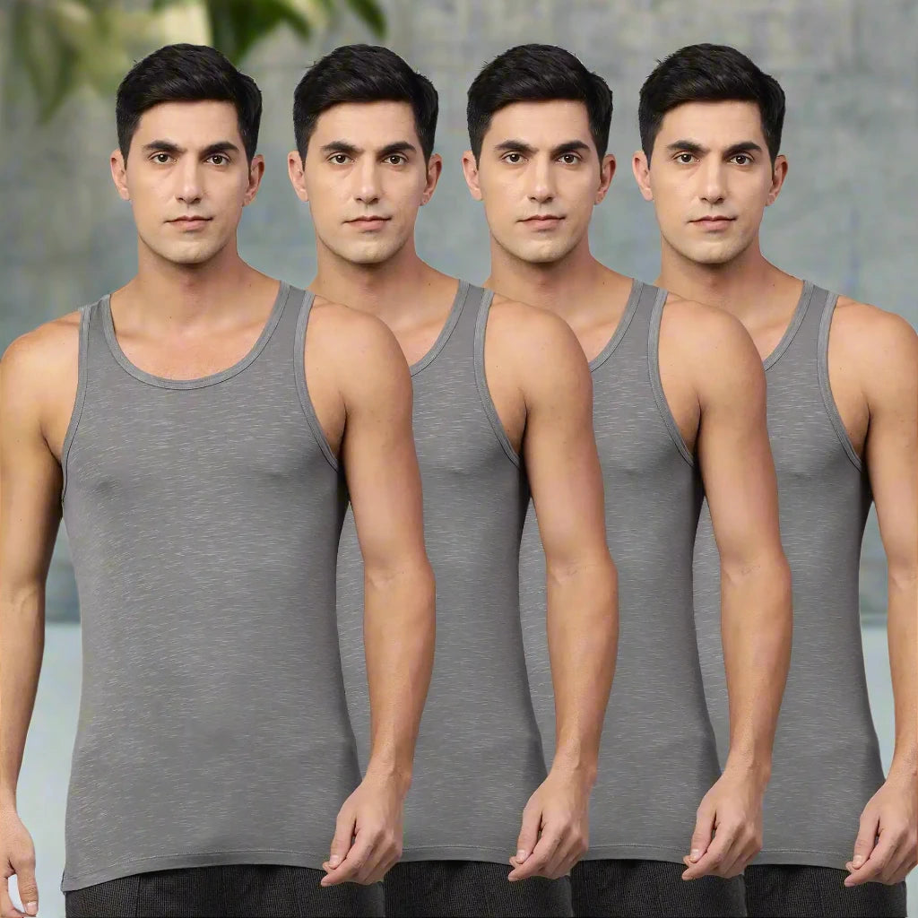 Bamboo Vest for Men - Pack of 4