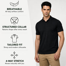 Load image into Gallery viewer, Heelium Bamboo Polo T-shirt for Men