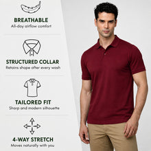 Load image into Gallery viewer, Heelium Bamboo Polo T-shirt for Men