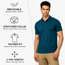 Load image into Gallery viewer, Heelium Bamboo Polo T-shirt for Men