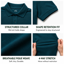 Load image into Gallery viewer, Heelium Bamboo Polo T-shirt for Men