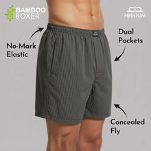 Load image into Gallery viewer, Heelium Striped Bamboo Boxers For Men - Pack of 1