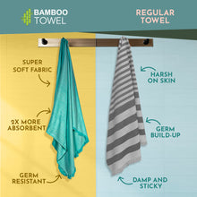 Load image into Gallery viewer, Bamboo Turkish Bath Towel - Set of 2