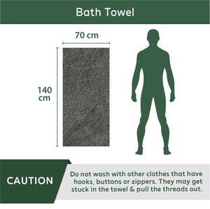 Bamboo Bath Towel 400GSM - Set of 2