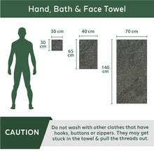 Load image into Gallery viewer, Bamboo Bath, Hand &amp; Face Towel Combo - Set of 3