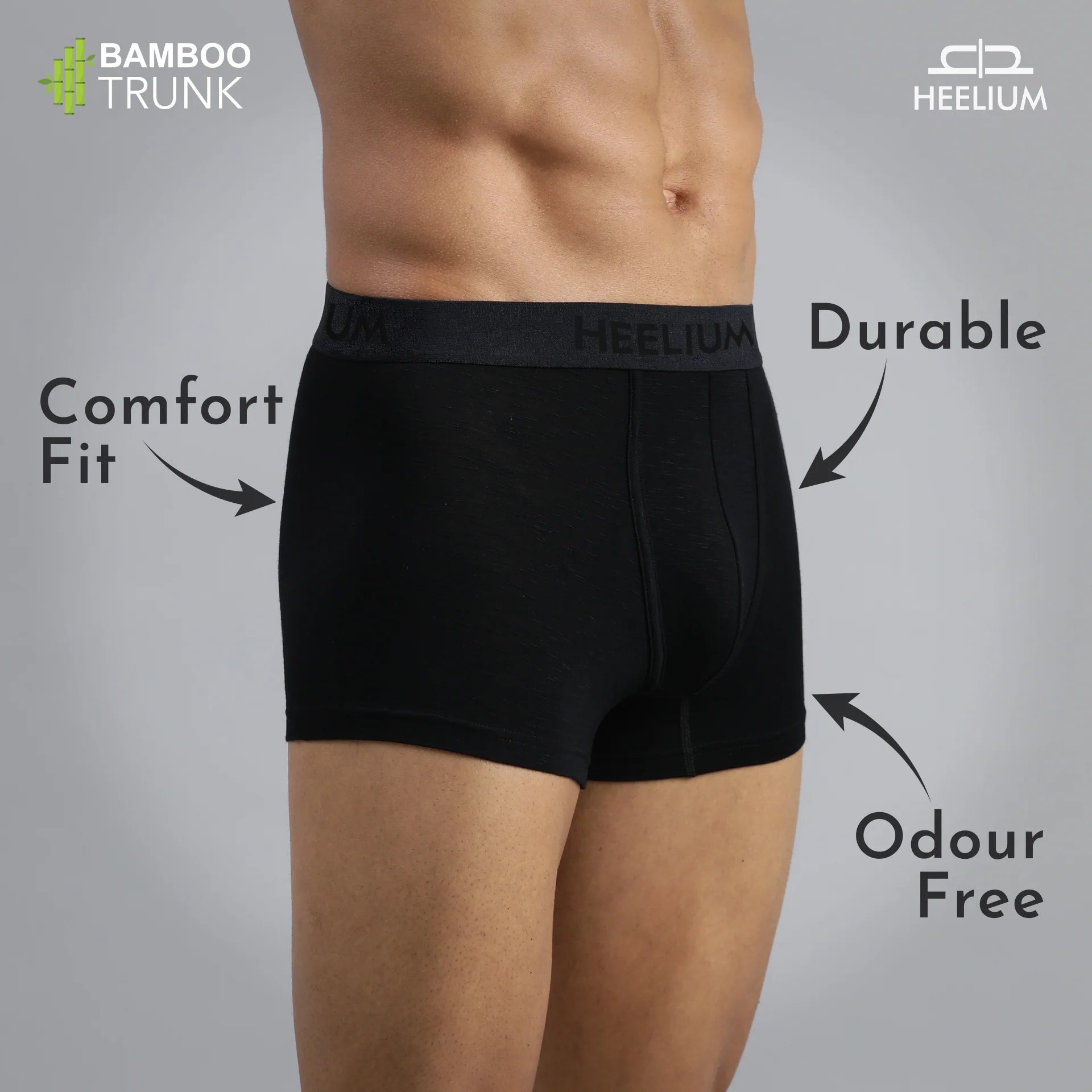 Bamboo Underwear Trunk For Men Pack of 2