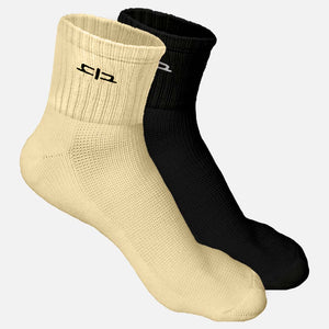 Bamboo Quarter Length Socks for Women - 2 Pairs