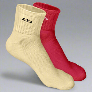 Heelium Bamboo Quarter Socks for Women - 2 Pairs