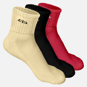 Bamboo Quarter Length Socks for Women - 3 Pairs