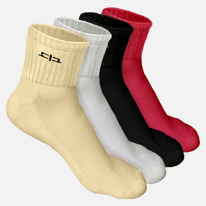 Bamboo Quarter Length Socks for Women - 4 Pairs