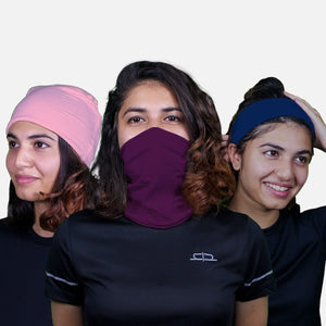 Heelium Bamboo Bandana For Women- Set of 3