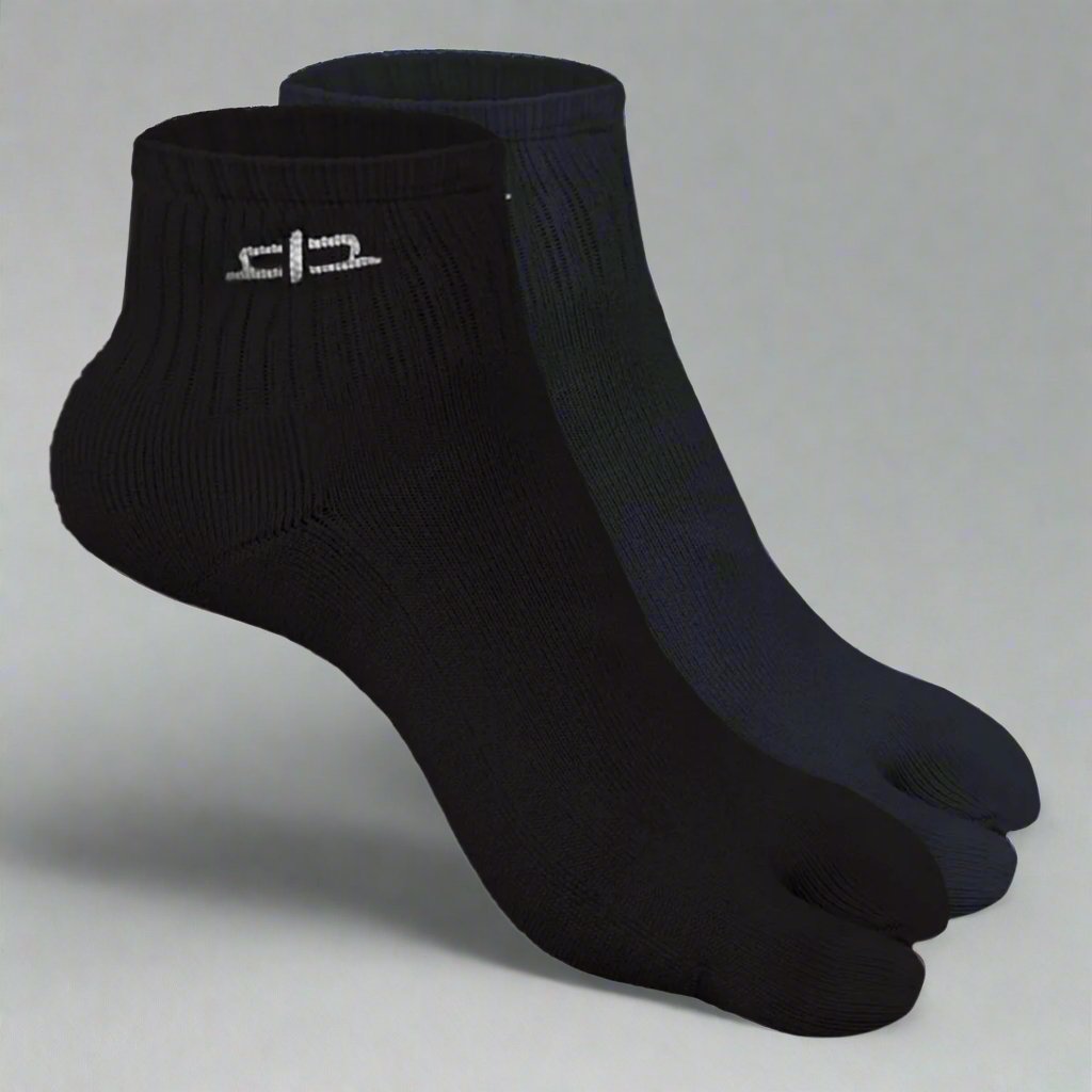 Bamboo Toe Ankle Socks for Women - 2 Pairs