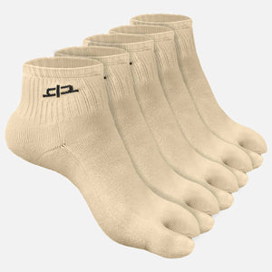 Bamboo Toe Ankle Socks for Women - 5 Pairs