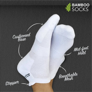 Bamboo Women Ankle Socks - 8 Pairs